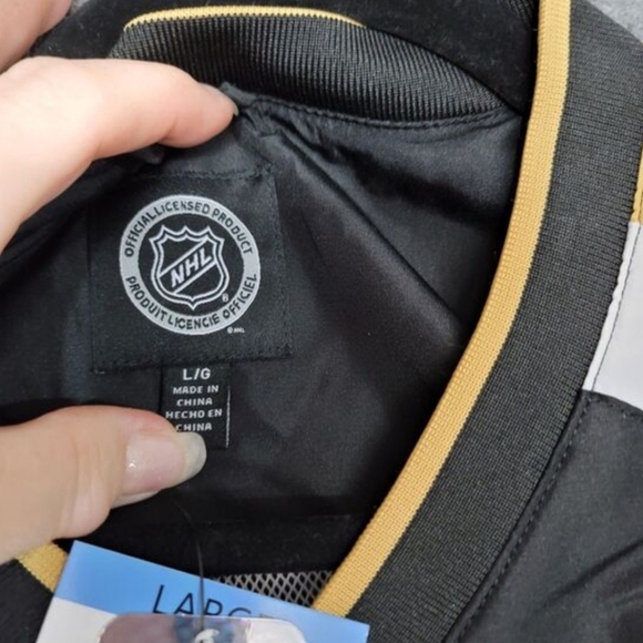 Las Vegas Golden Knights NHL Pullover Windbreakerd Jacket Stitched Men's LG NWT - Picture 4 of 5